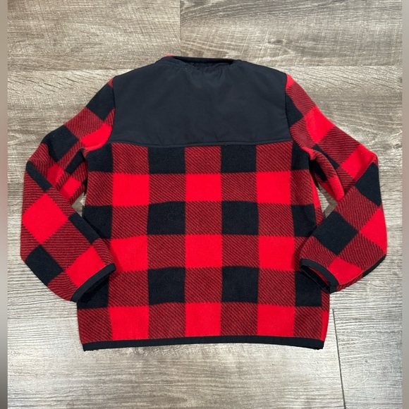 DIP TODDLER RED AND BLACK PLAID FLEECE SWEATER SIZE 4t - Picture 4 of 6